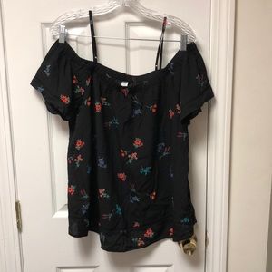 Old Navy Off Shoulder Floral Top